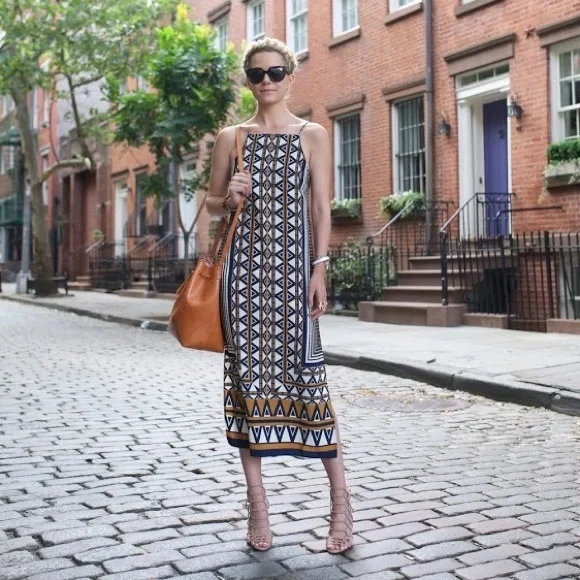 Topshop | Dresses | Topshop Tribal Print Midi Dress As Seen On Blair Eadie  | Poshmark